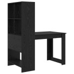vidaXL Birou cu raft cu depozitare Stejar negru 122 x 67 x 145 cm vidaXL Birou cu raft cu depozitare Stejar negru 122 x 67 x 145 cm