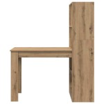 vidaXL Birou cu raft cu depozitare stejar artizanal 122 x 67 x 145 cm vidaXL Birou cu raft cu depozitare stejar artizanal 122 x 67 x 145 cm