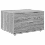 vidaXL Birou cu sertar Gri Sonoma 131,5 x 50 x 106,5 cm Lemn compozit