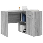 vidaXL Birou de colț 2 pcs sonoma gri 102 x 50 x 75 cm Lemn compozit