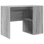 vidaXL Birou de colț 2 pcs sonoma gri 102 x 50 x 75 cm Lemn compozit