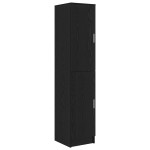 vidaXL Birou 2 pcs Stejar Negru