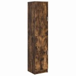 vidaXL Birou 2 pcs Stejar fumuriu