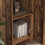 vidaXL Birou 2 pcs Lemn vechi