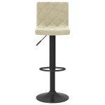 vidaXL Scaune de bar, 2 buc., crem, catifea vidaXL Scaune de bar, 2 buc., crem, catifea