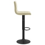 vidaXL Scaune de bar, 2 buc., crem, catifea vidaXL Scaune de bar, 2 buc., crem, catifea