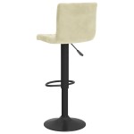vidaXL Scaune de bar, 2 buc., crem, catifea vidaXL Scaune de bar, 2 buc., crem, catifea