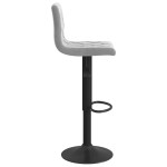 vidaXL Scaune de bar, 2 buc., gri deschis, catifea vidaXL Scaune de bar, 2 buc., gri deschis, catifea