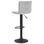 vidaXL Scaune de bar, 2 buc., gri deschis, catifea vidaXL Scaune de bar, 2 buc., gri deschis, catifea