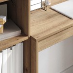 vidaXL Birou cu sertar 2 pcs Stejar Artizanal