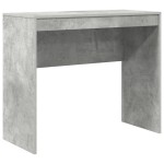 vidaXL Birou cu Stocare Gri Beton Lemn Prelucrat vidaXL Birou cu Stocare Gri Beton Lemn Prelucrat