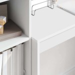 vidaXL Birou cu sertar 2 pcs Alb