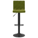 vidaXL Scaune de bar, 2 buc., verde deschis, catifea vidaXL Scaune de bar, 2 buc., verde deschis, catifea