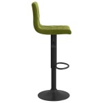 vidaXL Scaune de bar, 2 buc., verde deschis, catifea vidaXL Scaune de bar, 2 buc., verde deschis, catifea