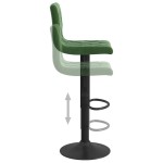 vidaXL Scaune de bar, 2 buc., verde închis, catifea vidaXL Scaune de bar, 2 buc., verde închis, catifea