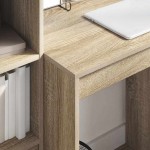 vidaXL Birou cu sertar 2 pcs Stejar Sonoma