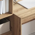 vidaXL Birou cu sertar 2 pcs Stejar Artizanal