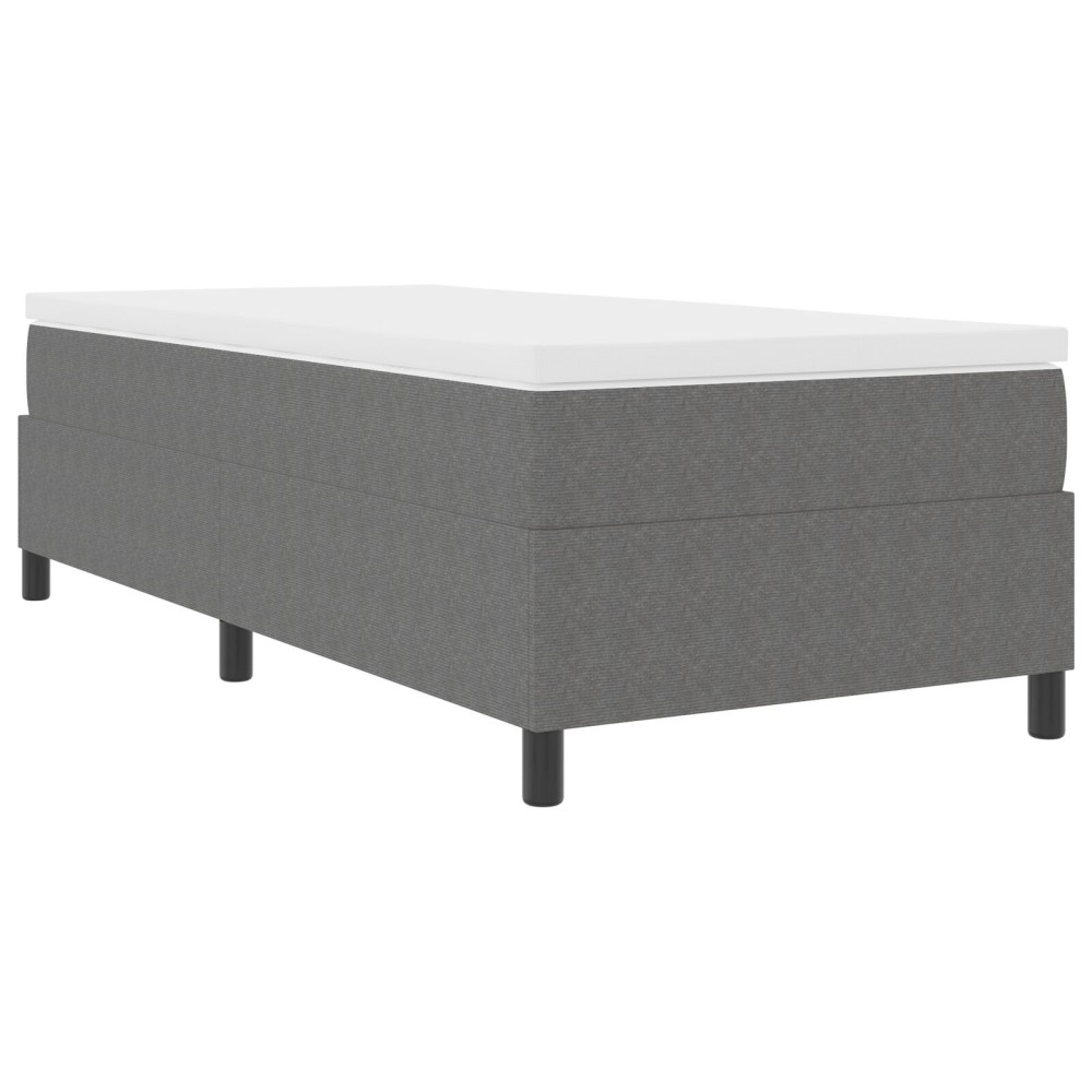 vidaXL Pat cu arcuri Gri deschis 80 x 200 cm Țesătură de catifea