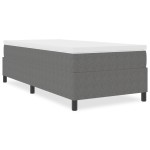 vidaXL Pat cu arcuri Gri deschis 90 x 190 cm Țesătură de catifea vidaXL Pat cu arcuri Gri deschis 90 x 190 cm Țesătură de catifea