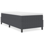 vidaXL Pat cu arcuri Gri închis 100 x 200 cm Țesătură de catifea vidaXL Pat cu arcuri Gri închis 100 x 200 cm Țesătură de catifea