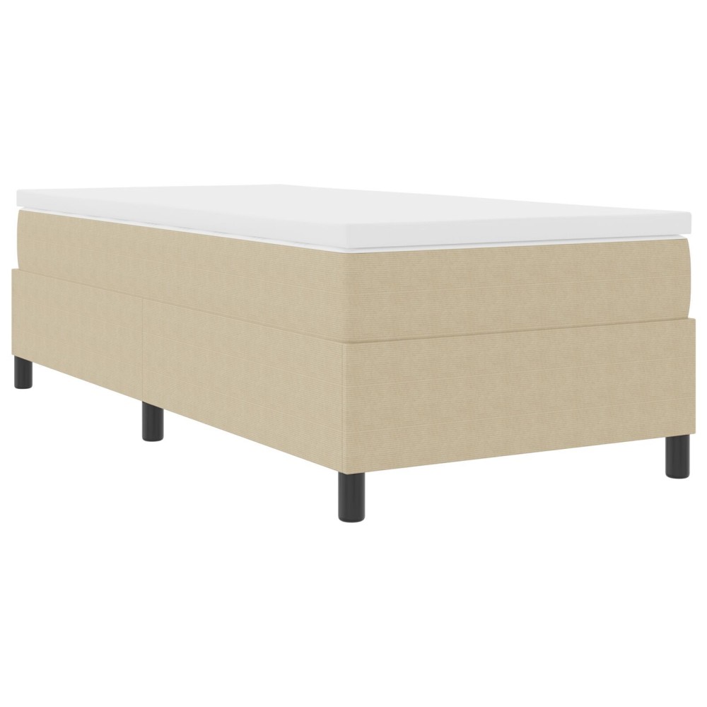 vidaXL Pat cu arcuri Gri Verde 100 x 200 cm Țesătură de catifea