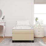 vidaXL Pat cu arcuri Gri Verde 100 x 200 cm Țesătură de catifea vidaXL Pat cu arcuri Gri Verde 100 x 200 cm Țesătură de catifea