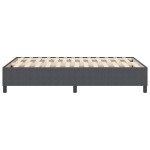 vidaXL Pat cu arcuri Gri închis 120 x 190 cm Țesătură de catifea vidaXL Pat cu arcuri Gri închis 120 x 190 cm Țesătură de catifea