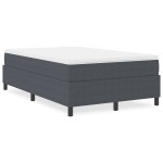 vidaXL Pat cu arcuri Gri închis 120 x 200 cm Țesătură de catifea vidaXL Pat cu arcuri Gri închis 120 x 200 cm Țesătură de catifea