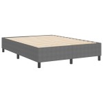 vidaXL Pat cu arcuri Gri deschis 140 x 190 cm Țesătură de catifea