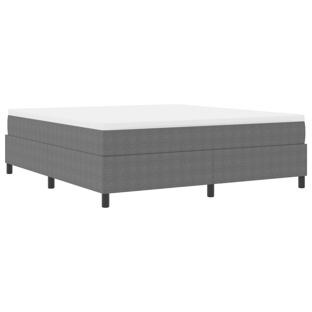 vidaXL Pat cu arcuri Gri deschis 180 x 200 cm Țesătură de catifea