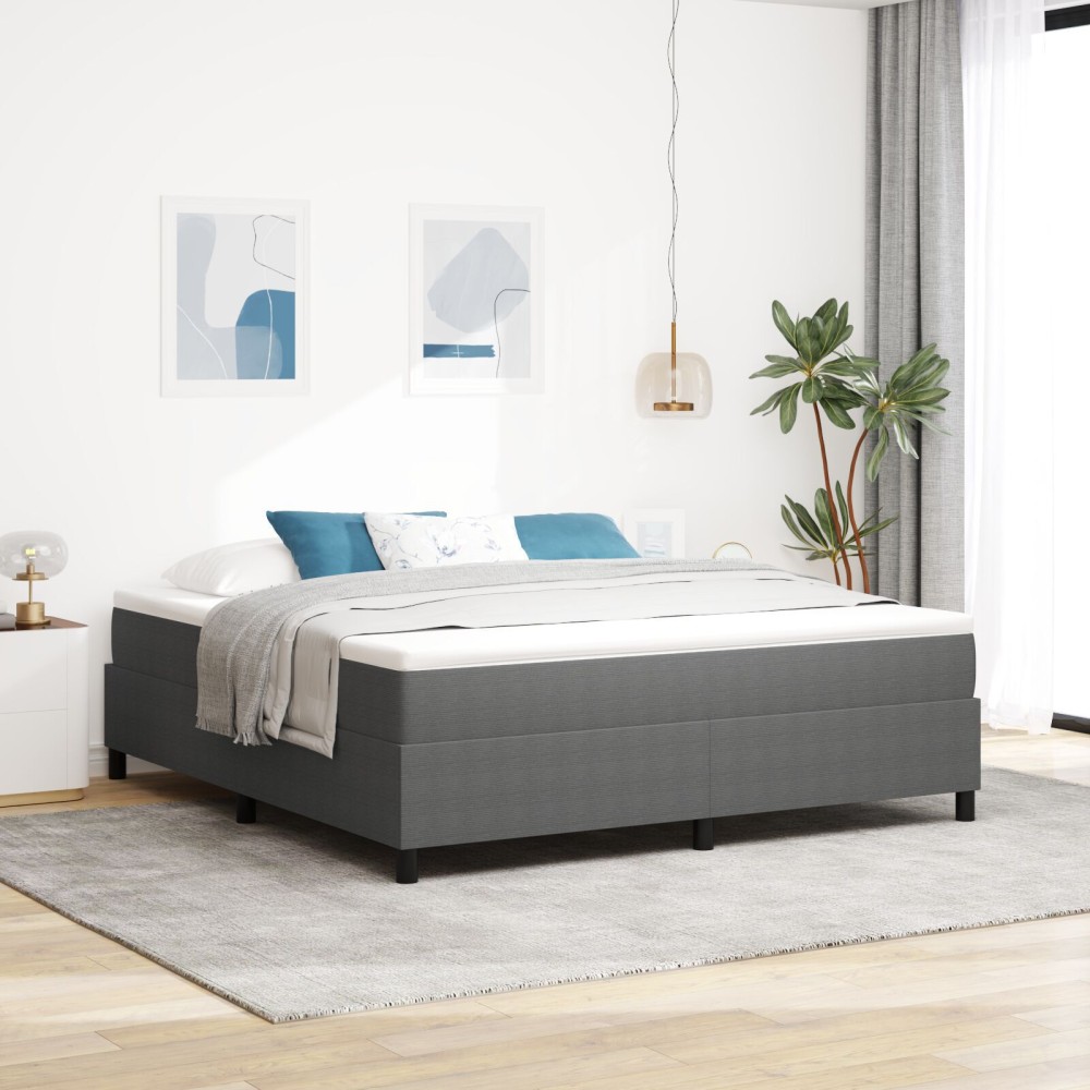 vidaXL Pat cu arcuri Gri deschis 180 x 200 cm Țesătură de catifea