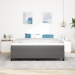 vidaXL Pat cu arcuri Gri deschis 180 x 200 cm Țesătură de catifea vidaXL Pat cu arcuri Gri deschis 180 x 200 cm Țesătură de catifea