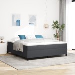 vidaXL Pat cu arcuri Gri închis 180 x 200 cm Țesătură de catifea vidaXL Pat cu arcuri Gri închis 180 x 200 cm Țesătură de catifea