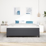 vidaXL Pat cu arcuri Gri închis 180 x 200 cm Țesătură de catifea vidaXL Pat cu arcuri Gri închis 180 x 200 cm Țesătură de catifea