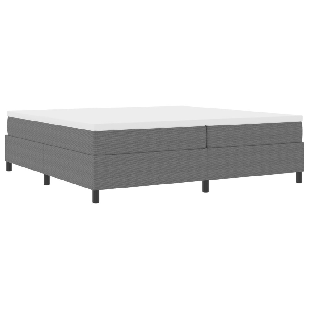 vidaXL Pat cu arcuri Gri deschis 200 x 200 cm Țesătură de catifea