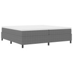 vidaXL Pat cu arcuri Gri deschis 200 x 200 cm Țesătură de catifea vidaXL Pat cu arcuri Gri deschis 200 x 200 cm Țesătură de catifea