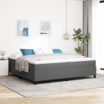 vidaXL Pat cu arcuri Gri deschis 200 x 200 cm Țesătură de catifea vidaXL Pat cu arcuri Gri deschis 200 x 200 cm Țesătură de catifea