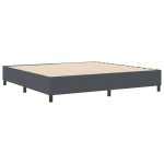 vidaXL Pat cu arcuri Gri închis 200 x 200 cm Țesătură de catifea vidaXL Pat cu arcuri Gri închis 200 x 200 cm Țesătură de catifea