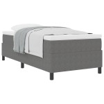 vidaXL Pat cu arcuri Gri deschis și alb. 203 x 80 x 60 cm vidaXL Pat cu arcuri Gri deschis și alb. 203 x 80 x 60 cm