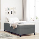 vidaXL Pat cu arcuri Gri deschis și alb. 193 x 90 x 60 cm vidaXL Pat cu arcuri Gri deschis și alb. 193 x 90 x 60 cm