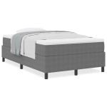 vidaXL Pat cu arcuri Gri deschis și Alb 203 x 120 x 60 cm vidaXL Pat cu arcuri Gri deschis și Alb 203 x 120 x 60 cm