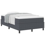 vidaXL Pat cu arcuri Gri închis și Alb 203 x 120 x 60 cm vidaXL Pat cu arcuri Gri închis și Alb 203 x 120 x 60 cm
