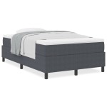 vidaXL Pat cu arcuri Gri închis și Alb 203 x 120 x 60 cm vidaXL Pat cu arcuri Gri închis și Alb 203 x 120 x 60 cm