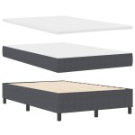 vidaXL Pat cu arcuri Gri închis și Alb 203 x 120 x 60 cm vidaXL Pat cu arcuri Gri închis și Alb 203 x 120 x 60 cm