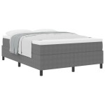 vidaXL Pat cu arcuri Gri deschis și Alb 203 x 140 x 60 cm vidaXL Pat cu arcuri Gri deschis și Alb 203 x 140 x 60 cm