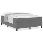 vidaXL Pat cu arcuri Gri deschis și Alb 203 x 140 x 60 cm vidaXL Pat cu arcuri Gri deschis și Alb 203 x 140 x 60 cm