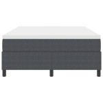 vidaXL Pat cu arcuri Gri închis și Alb 203 x 140 x 60 cm vidaXL Pat cu arcuri Gri închis și Alb 203 x 140 x 60 cm