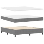 vidaXL Pat cu arcuri Gri deschis și alb. 203 x 180 x 60 cm vidaXL Pat cu arcuri Gri deschis și alb. 203 x 180 x 60 cm