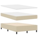 vidaXL Pat cu arcuri Manual Gri deschis și alb. 203 x 120 x 128 cm vidaXL Pat cu arcuri Manual Gri deschis și alb. 203 x 120 x 128 cm
