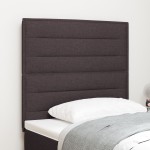vidaXL Tăblie cap cu headboard Manual Maro închis 80 cm țesătură